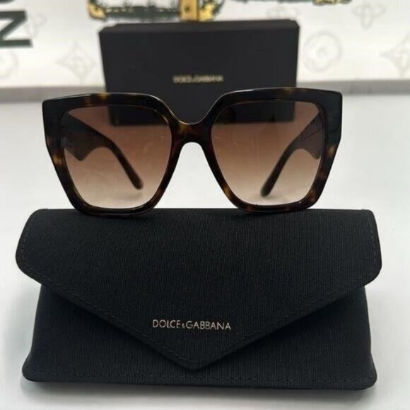 Dolce and Gabbana Brown Gradient Butterfly Ladies Sunglasses DG4438 502/13 55 - Picture 12 of 13